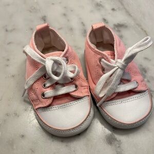 Pink baby shoes